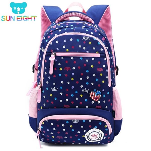 

sun eight big capacity new daisy printing girl school bag kid backpack zipper backpacks school bags for teenagers girls y200107