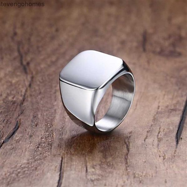 

new fashion men's smooth ring simple black 4-color alloy, Silver