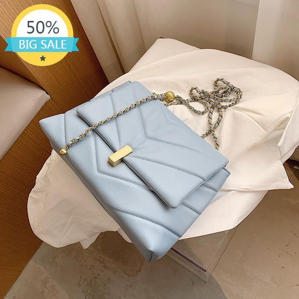 

shoulder bags vintage chain designer pu leather crossbody for women 2021 winter trend handbags trending women's bag