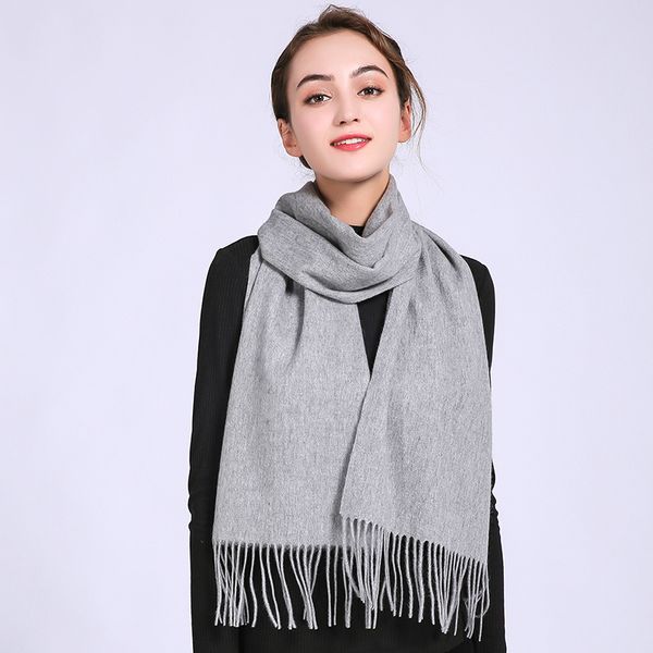 

female cashmere handkerchief, scarf wrap solid vintage pink warm for women 6hmp, Blue;gray