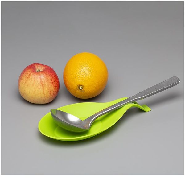 

1pcs 9.5 * 19.5cm kitchen supplies sile spoon spoon spatula spoon pad shelf holder spatula euro sqclkn