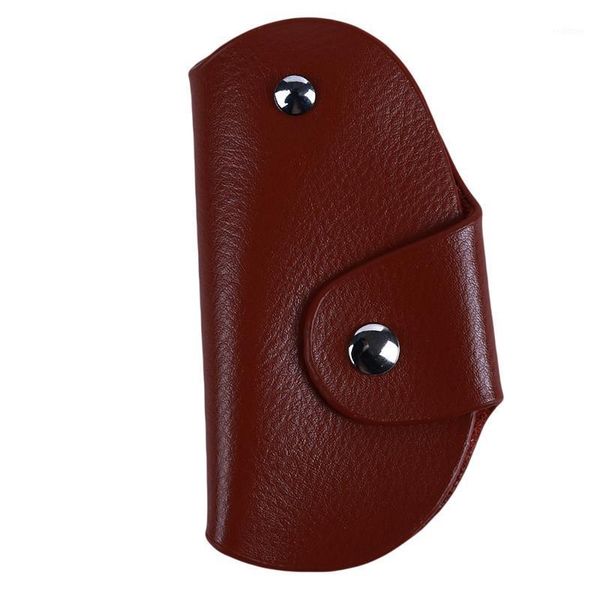 

men women leather bag housekeeper holders car key chain key holder bag case cover1
