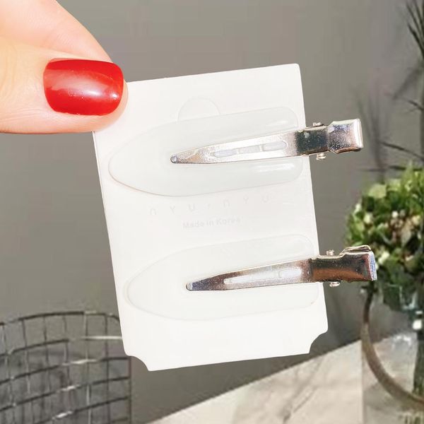 

1 set new women girls candy colors flat no indentation hair clips sweet barrette hair ornament fashion hair accessories h wmtfbn, Black;brown