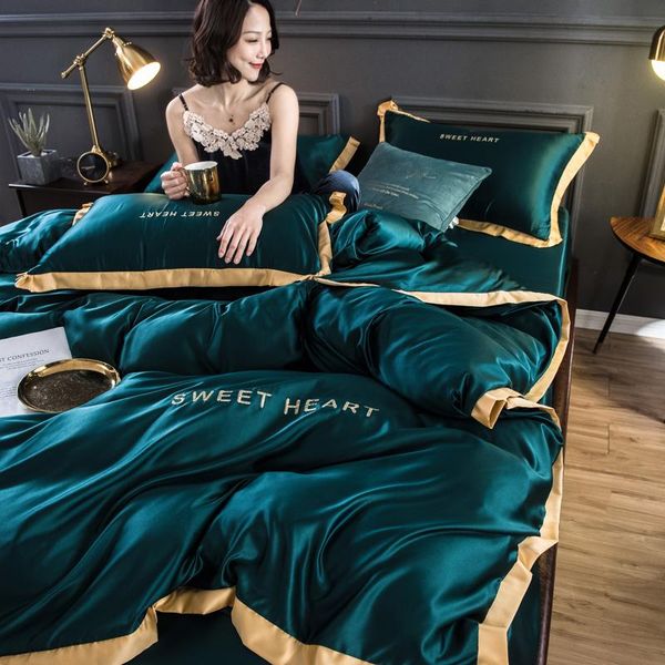 

bedding sets european luxury set aesthetic modern design quilt cover bedroom juegos de cama home decoration bd50cj
