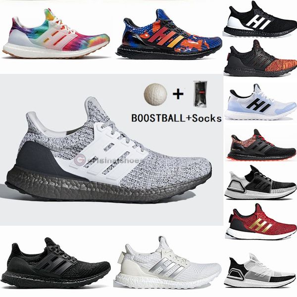 

with socks boostball ultraboost 3.0 4.0 running shoes ultra boost 19 20 primeknit trainers black smoke grey woodstock womens mens sneakers