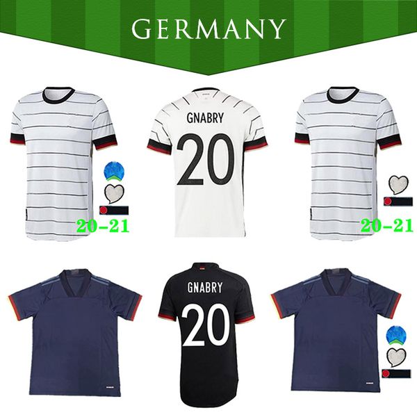 

2020 germany soccer jersey 5 hummels 8 kroos draxler 11 reus muller gotze kimmich gundogan 20 21 men kid home kit football shirt, Black;yellow