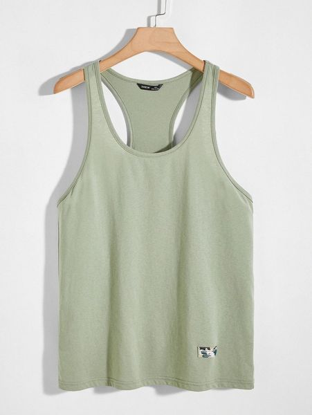 

men patch detail tank q5hj#, White;black