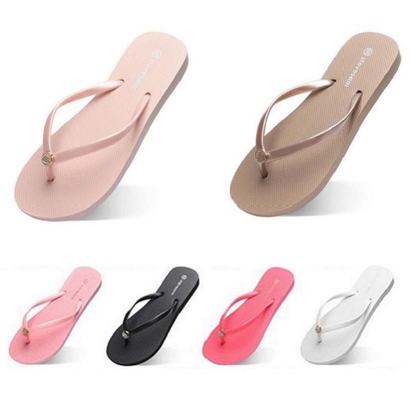 

fashion slippers flip flops beach sandals shoes type 87 summer schuhe sport sneaker womens green yellow orange navy bule white pink brown, Black