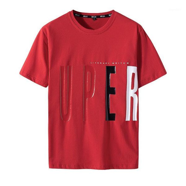 

hio hop loose mens t-shirts fashion 2020 summer short sleeves black white red tshirt tees plus asian oversize -6xl 7xl 8xl 9xl1, White;black
