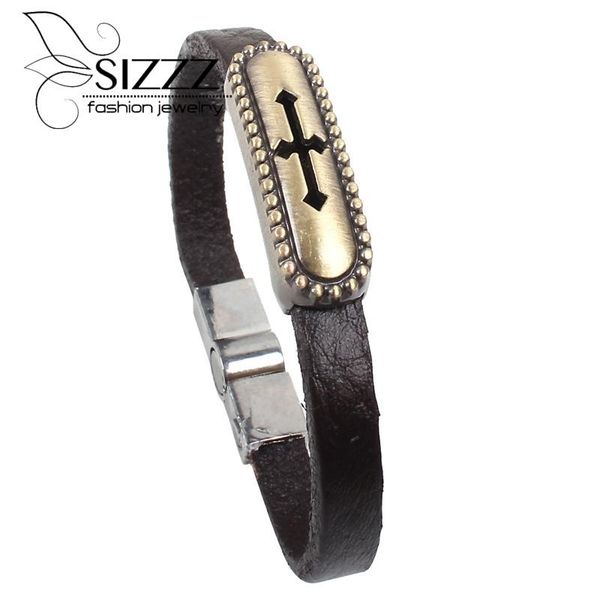 

2019 20 см длинные ювелирные изделия крест сплав матовый браслет браслетов европа и соединенные штаты для мужчин wmtqte, Golden;silver