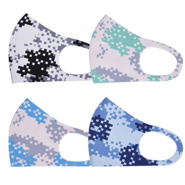 

anti-dust camouflage ice face wind masks protect silk cotton mouth mask washable breathable cyling bicycle protective ca3thl