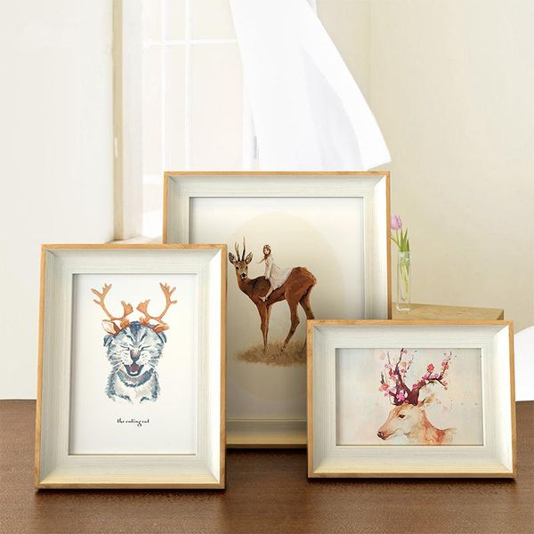 

frames nordic style po frame on desk6/7/8/10 inch picture for home decor family baby pos marcos para fotos moldur