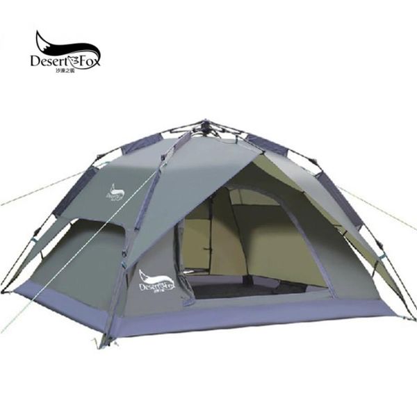 

tents and shelters automatic camping tent, 3-4 person family tent double layer instant setup protable backpacking for hiking travel