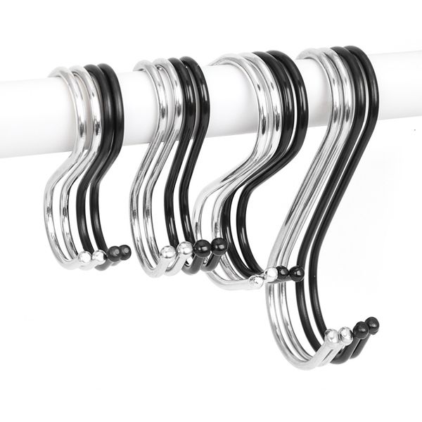 

bathroom stainless steel kitchen s shaped hook clothing hanger railing clasp holder hooks for pot hanging