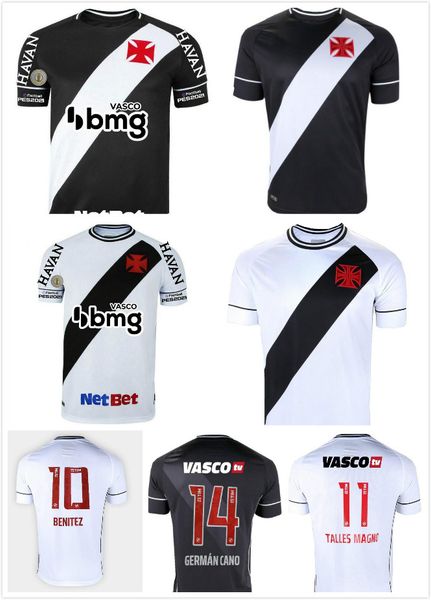 

20 21 club vasco da home away gama soccer jerseys 2020 2021 maxi rios paulinho fabiano muriq black white football shirt s-2xl custom, Black;yellow