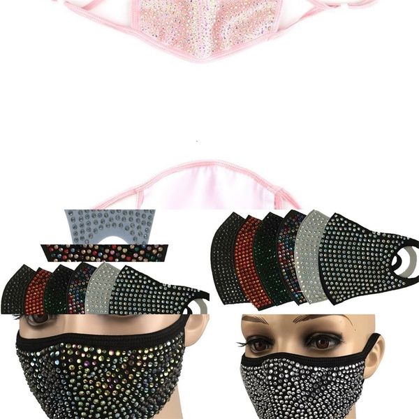 

bling factory0xwdfashion pm2.5 mouth diamond dustproof mask protective masks washable reusable d2kz1