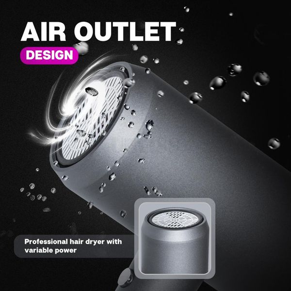 

powerful ionic hair dryer 1800w professional blow dryer negative ion technology nozzles and diffuser home salon travel perfections
