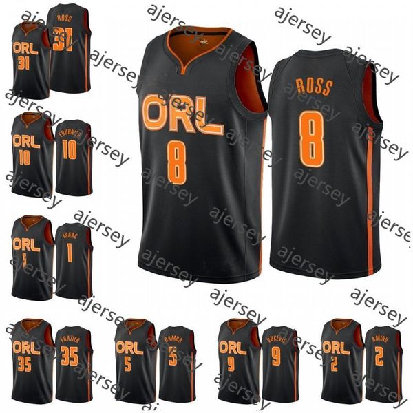 

orlando magic men terrence ross al-farouq aminu evan fournier jonathan isaac melvin frazier mohamed bamba jersey, Black