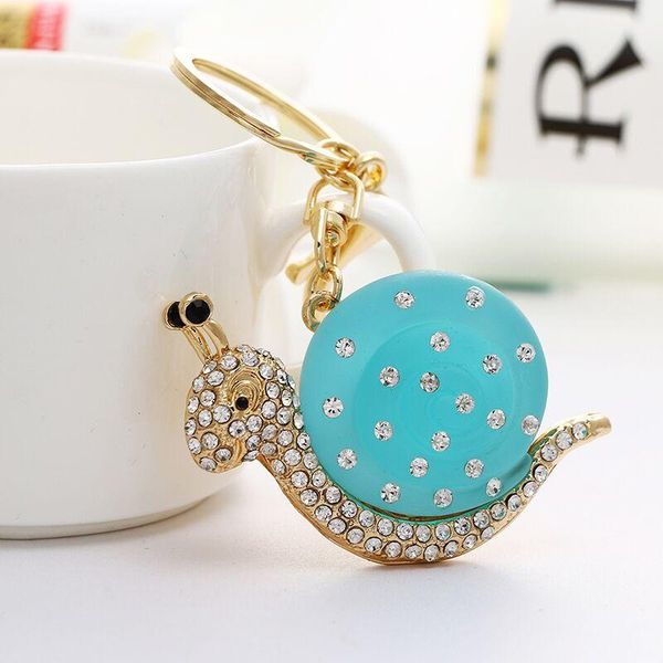

keychains novel fashion items jewelry car keychain charm metal key ring ransacked the value chain of snail crystals, Silver