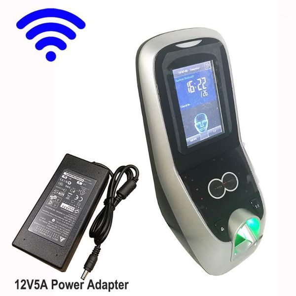 

wifi facial door access control system face time attendance with 12v5a power adapter1