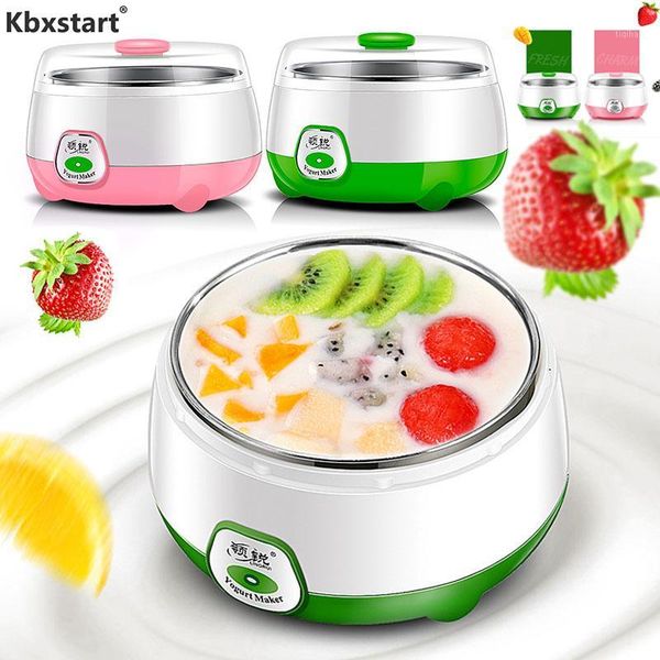 

yogurt makers 220v electric maker stainless steel liner constant temperature fermentation automatic machine joghurthersteller 1l1