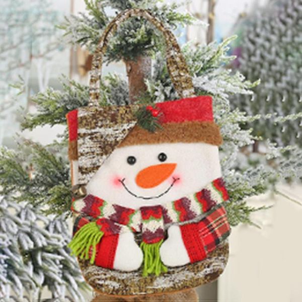 

счастливого рождества стерео мультфильм apple bag applique creative candy подарочная сумка детские взрослые фестиваль партии аксессуары