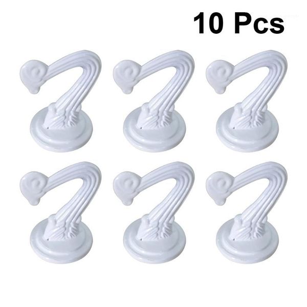 

hooks & rails 10sets zinc alloy metal ceiling hook for hanging plants (white)1