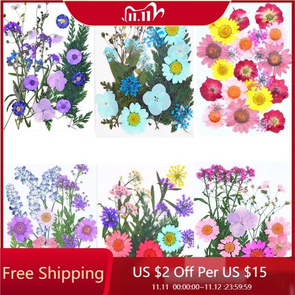 

decorative flowers & wreaths small real dried flower dry plants for candle epoxy resin pendant necklace jewelry making craft diy accessori h