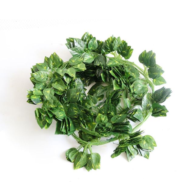 

12pcs lot ivy greens vine plastic artificial flower wall hanging rattan garland diy party decoration wreath 200cm wmtpda