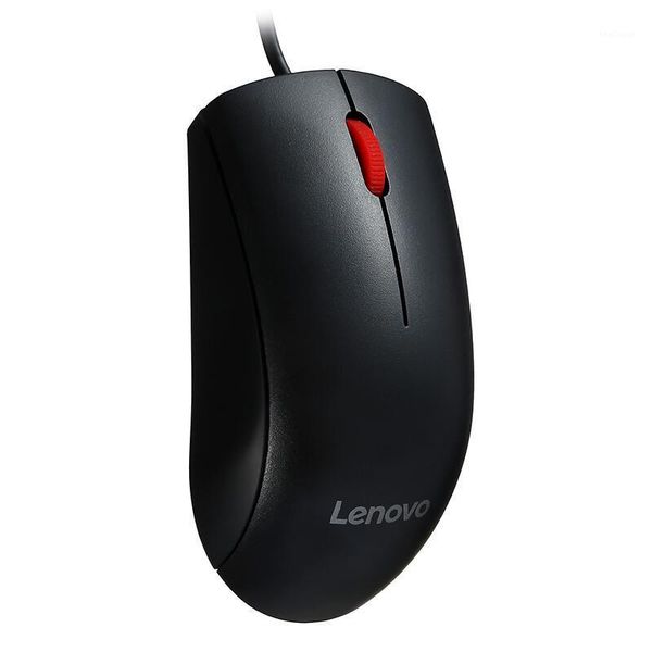 

mice lenovo m120pro original mouse wired optical with 1000dpi red rubber roller for home office using game1