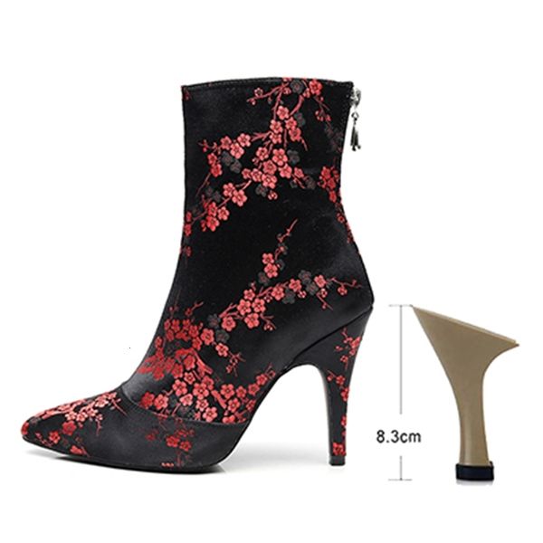 

2021 new ladies silk latin black high heel ballroom salsa dance boots for woman soft bottom bachata practice dancing shoes 1 znyh