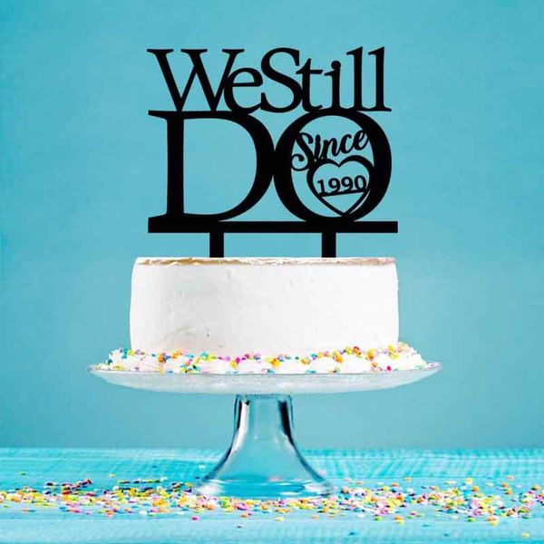 

other festive & party supplies personalized wedding anniversary cake er we still do since 1990 custom years decoration yc067