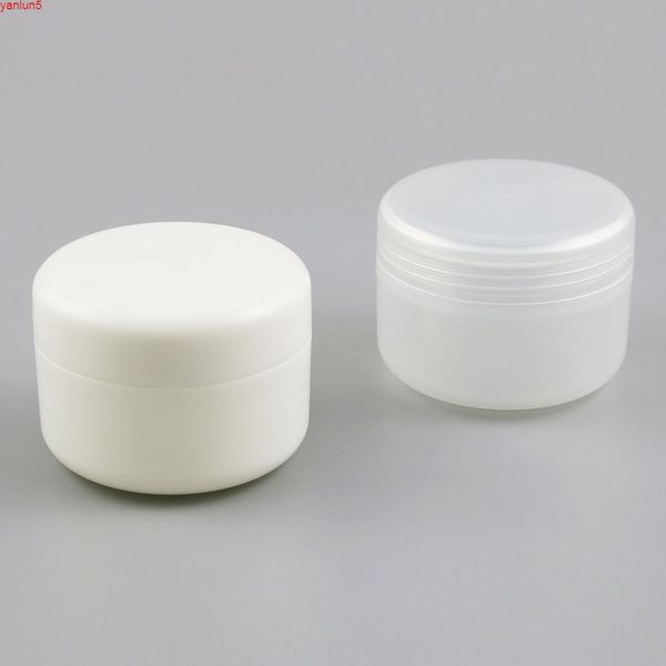 

24 x 250g white clear plastic pp powder sample jar case makeup cosmetic travel empty nail art jarhigh qualtity