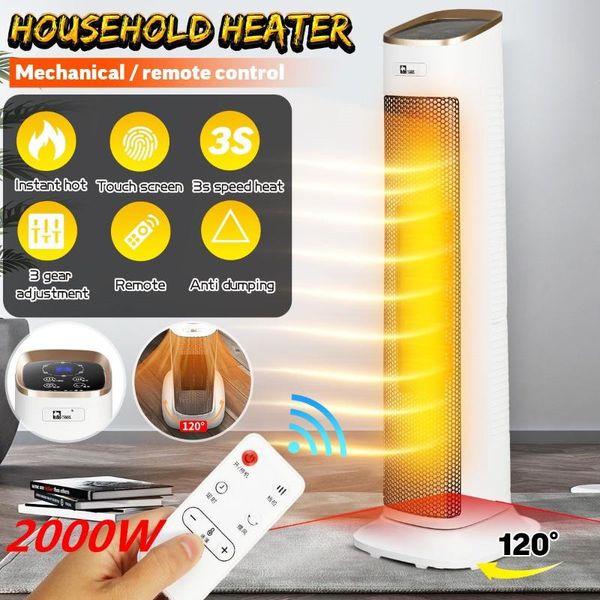 

home heaters 2000w display electric space heater air remote control 3 gear adjustable for office household warmer machine