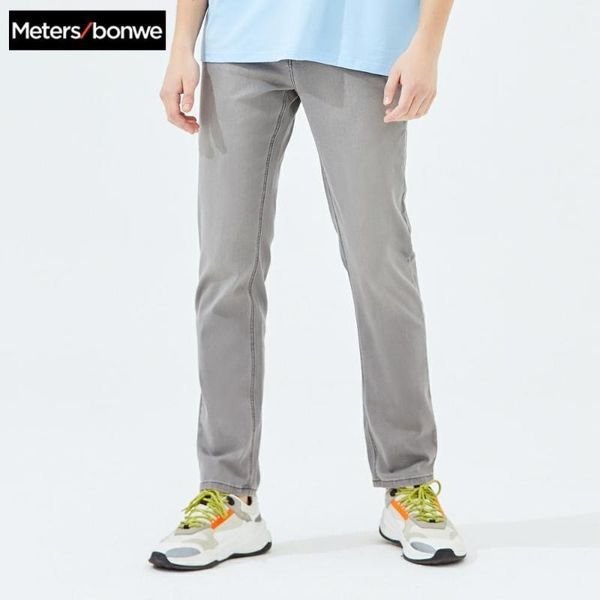 

metersbonwe straight jeans men 2020 spring summer new casual youth trend jeans men's pants men trousers 7573581, Blue