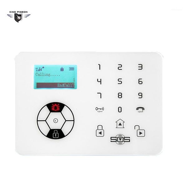 

wireless gsm community security alarm system sos help alarm alert neighbors home burglar safe guard elderly care k8 panel1