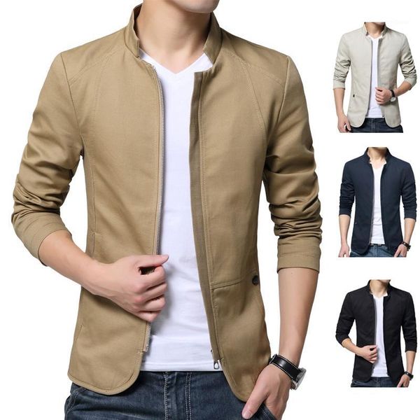 

men's jackets and coats cotton slim solid army outdoors clothes mens outerwear plus size male bomber jacket streetwear autumn1, Black;brown