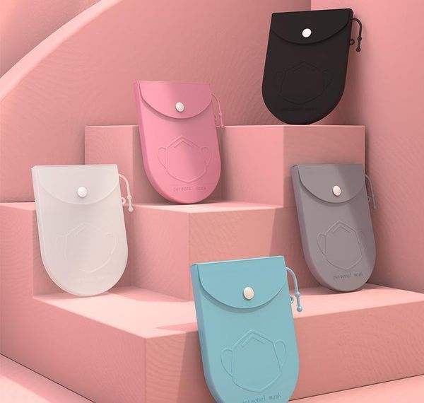 

sile mask case storage clip dustproof box mouth opening design keeper folder portable small-object organizer reu bbylqe xmh_home
