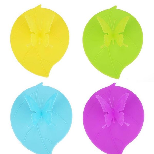 

sile leaf shaped cup cover heat resistant sealed cap leakproof cups lid foliage easy to carry easy to clea jlldni