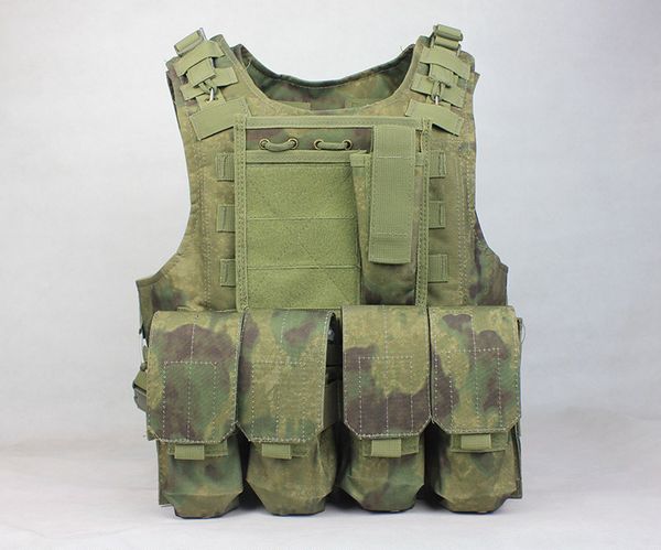 

outdoor tactical amphibious vests a-tacs fg color pro molle vest, Black;green