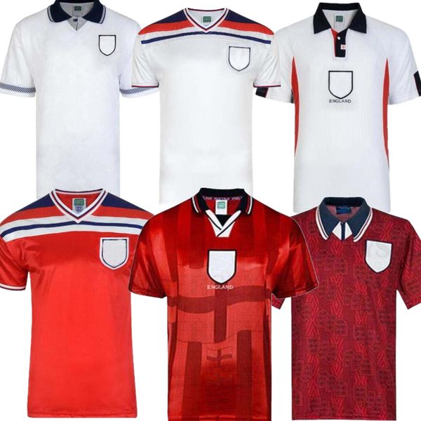 

retro jersey 1982 1994 1998 2002 shearer beckham soccer jersey 1990 1989 football shirt gerrard scholes 1994 heskey, Black;yellow