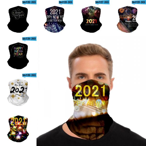 

new year bandana dust sun wind balaclava magic scarf outdoor sports face mask breathable neck gaiter xmas gift kimter-x859fz, Black