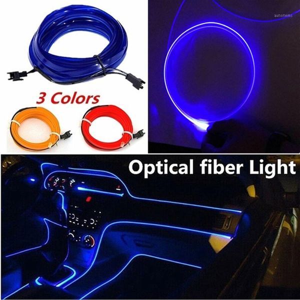 

car led interior ambient light decor atmosphere optical fiber lamp door light car accesssories1