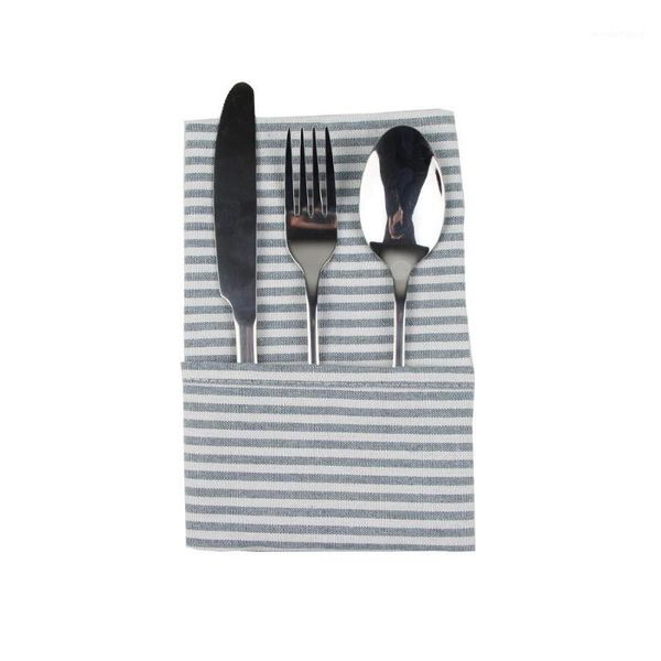 

striped cloth napkins 30x40cm cotton linen napkins dinner table1