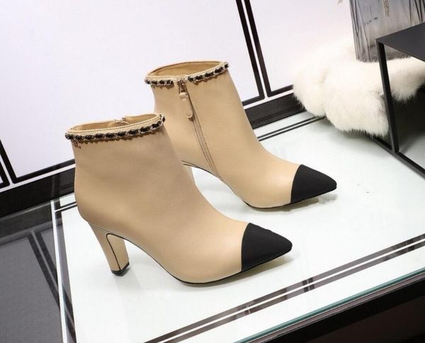 

new luxury r waterproof high elastic non-slip breathable martin boots boots increase 8.5cm paris fashion show letter high heel bo, Black