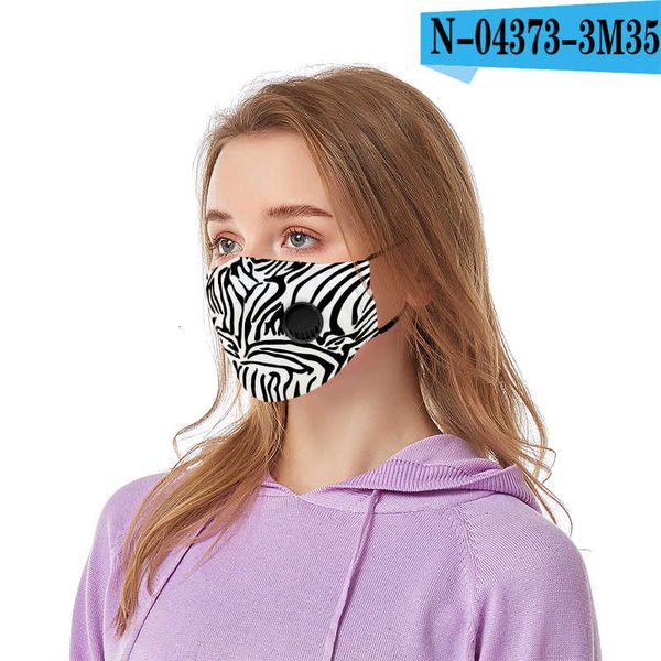 

printing dust-proof sunscreen animal texture washing 2020 cloth mask pm2.5 gasket with breathing valve 5 e7h3