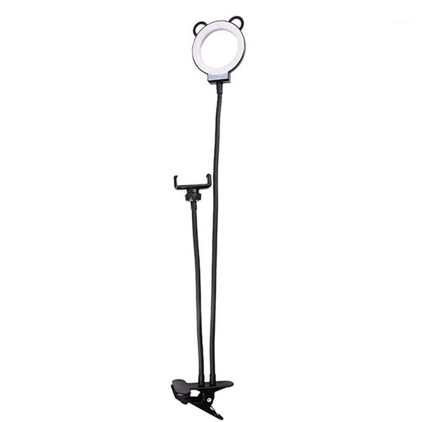 

ring light dimmable usb selfie fill light with 65cm gooseneck stand & cell phone stand for youtube live makeup studio1