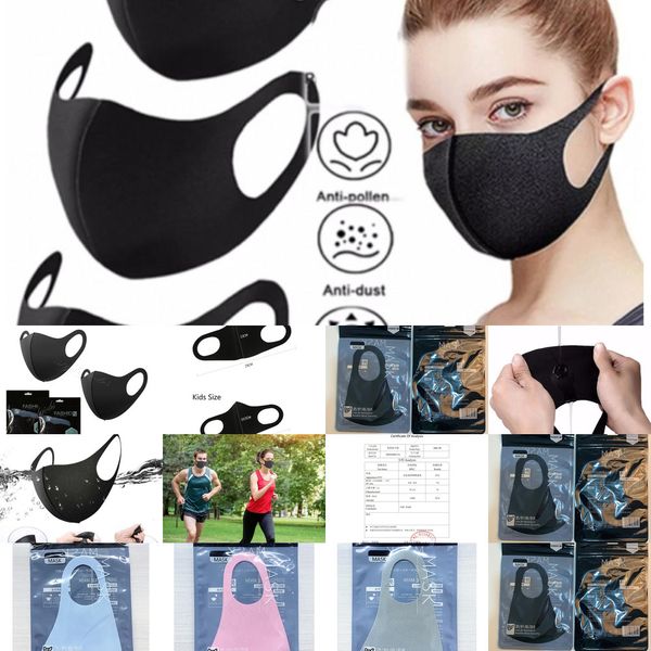 

fashion washable protective face masks black cotton designer reusable kids anti dust cycling mouth mask cn5fes