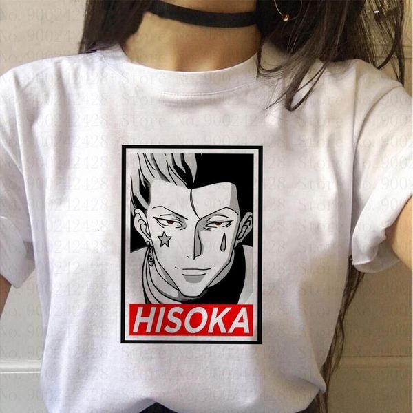 

kawaii janpanese anime sisso hisoka tshirt women casual cartoon tshirts female girls camiseta mujer korean style tee shirt, White
