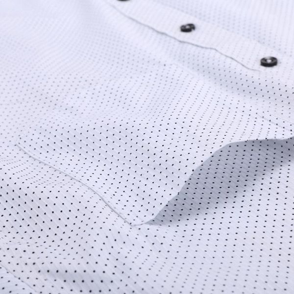 

summer new fat short-sleeved men business casual large size shirt thin polka dot white 8xl 7xl 6xl 5xl 3xl 4xl1, White;black